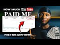 You Wont Believe How Much YouTube Paid Me For 2M Views | MONETIZATION AND ANALYTICS EXPLAINED
