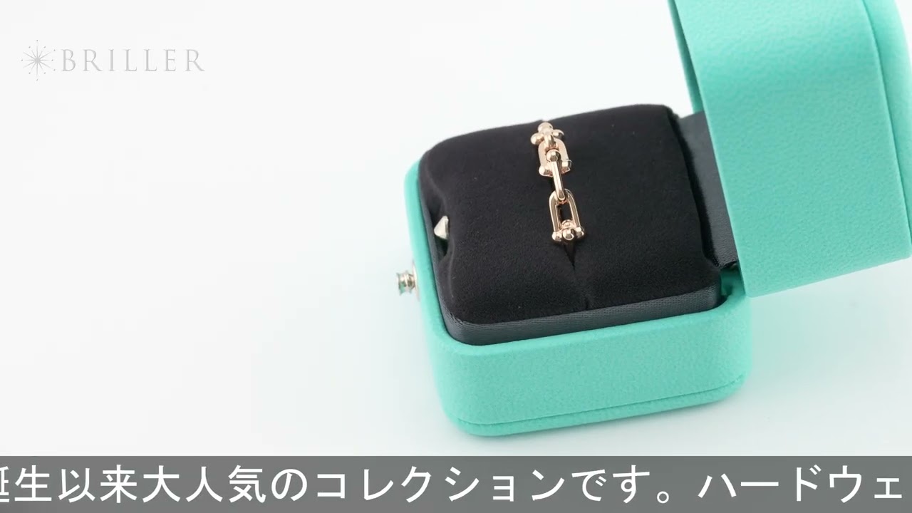 TIFFANY & Co. ハードウェア マイクロ リンク リング ローズゴールド