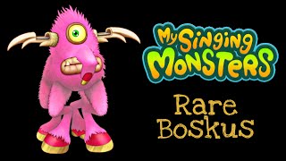 Rare Boskus (Sound and Animation) on Fire Oasis | My Singing Monsters