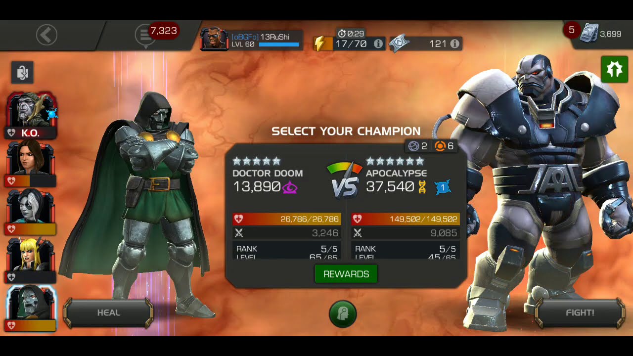 dr doom vs apocalypse