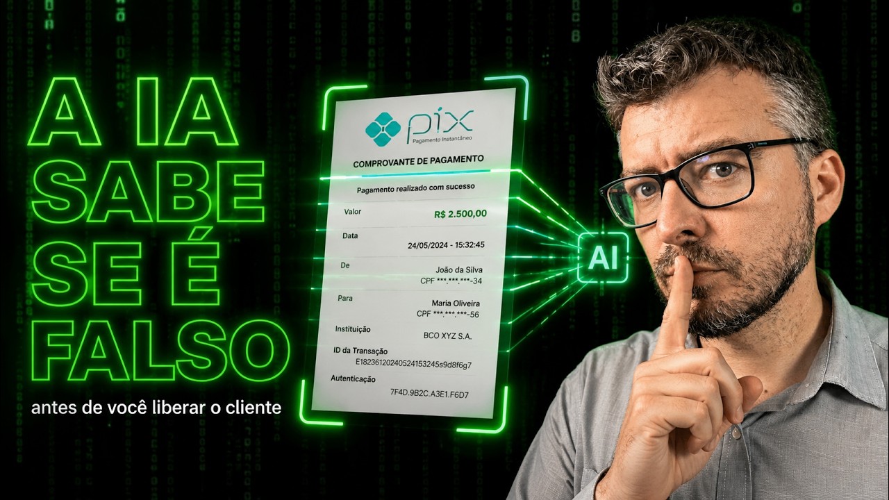 Golpe do Pix Falso Acabou: IA Confere o Comprovante na Hora