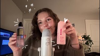 asmr skincare routine (whispers + tapping) 💆‍♀️🫧