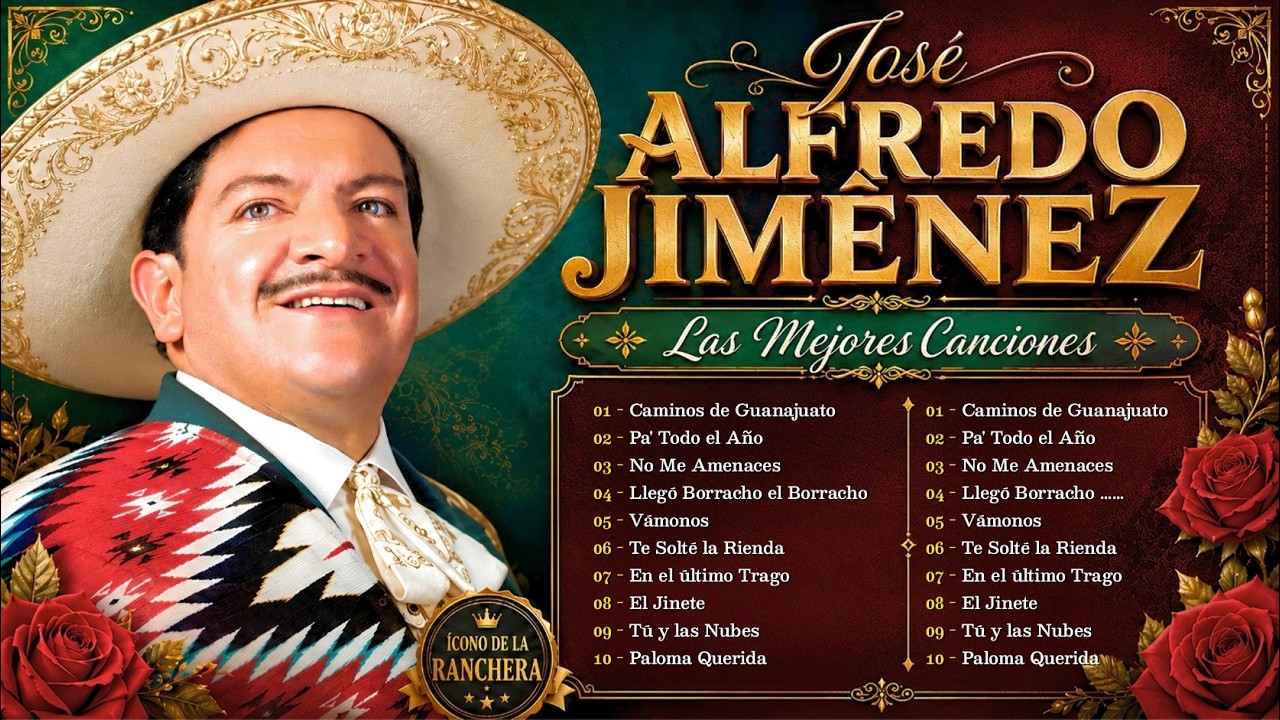 JOSÉ ALFREDO JIMÉNEZ ÉXITOS SUS MEJORES RANCHERAS - 30 ÉXITOS INMORTALES