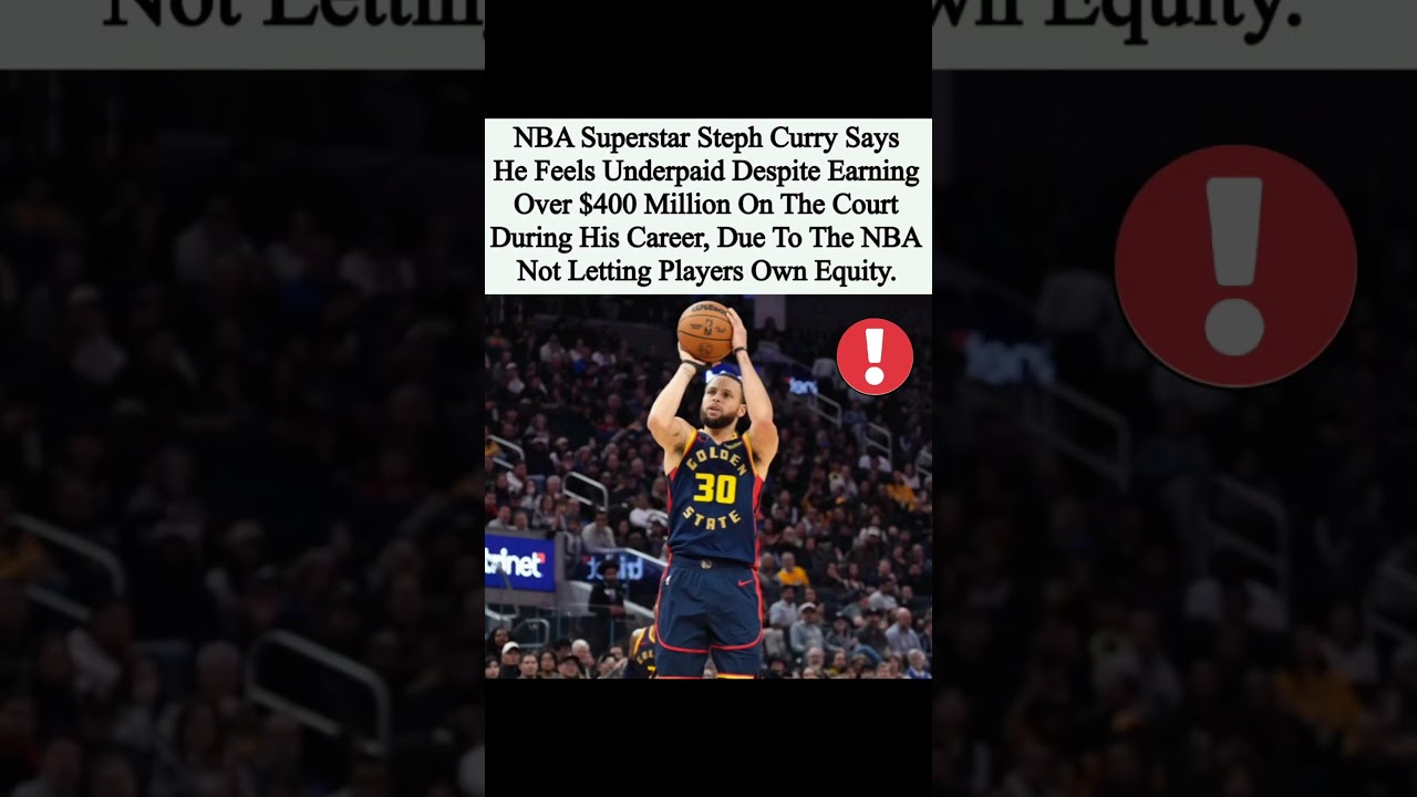 Steph Curry Says He’s UNDERPAID After $400M?! Here’s Why He’s Mad at the NBA! 