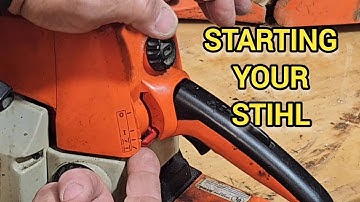 How to start an older Stihl chainsaw without flooding it. Stihl 021 starting procedure