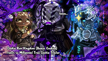 CRK (Beast Cookies) react to Millennial Tree Cookie Trailer| Cookie Run Kingdom | CRK X Gacha
