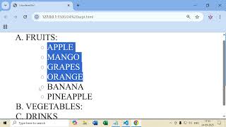 Lecture - 17 | Lists in HTML Part-3 | Unordered List, Definition List