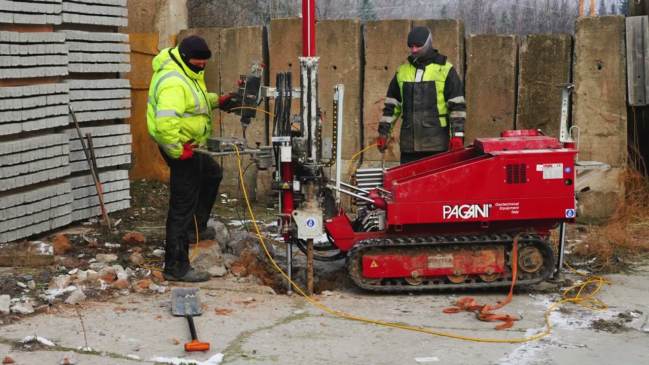 Badanie gruntu pod dom wiercenie geologiczne oraz sondowanie CPTu geotechnics soiltest Poznań