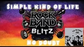 No Doubt - Simple Kind of Life - Rock Band Blitz Playthrough (5 Gold Stars)