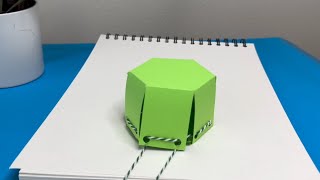 Hexagonal prism math pull-up net. Profile