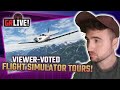 FLIGHT SIMULATOR 2020 Gameplay - We visited viewer-voted locations!