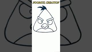 How to draw Chuck Angry Bird || Chuck Series ||#shorts ||#viral ||#youtubeshorts