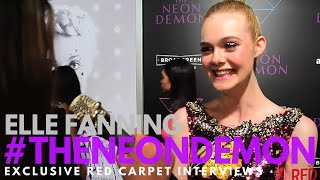 Elle Fanning Interviewed At The La Premiere Of The Neon Demon