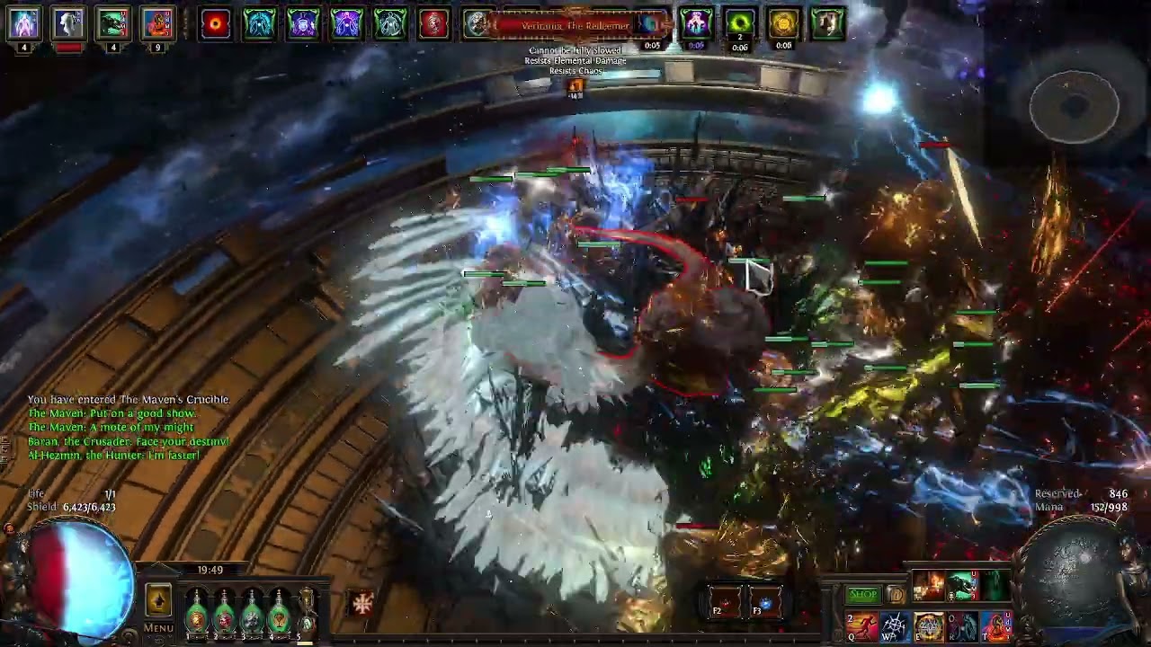 [POE 3.18] Carrion Golem CI 100 spell suppression, 84 all res 60k