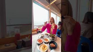 Eating AUTHENTIC Korean food in BUSAN 🇰🇷😱 At Dohee-nae #shorts