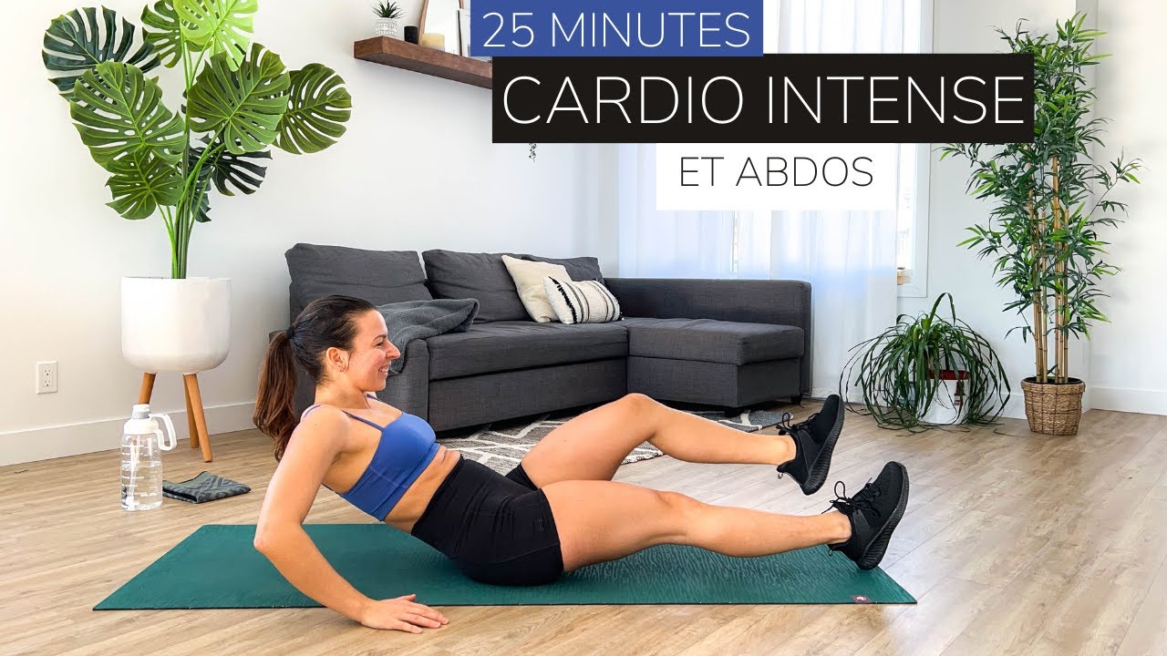 25 min - cardio à la maison sans matériel | entraînement abdos femme
