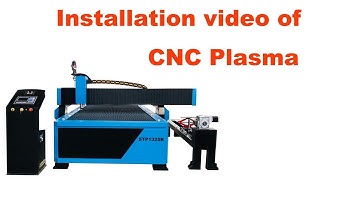 Installation video of CNC Plasma cutting machine with rotary