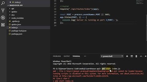 Fix Error - Execution of Scripts Is Disabled on This System