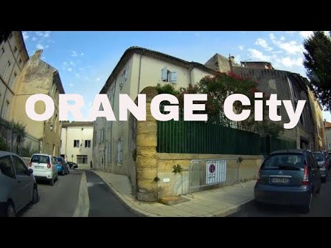 Ville d'Orange 4K- Driving- French region