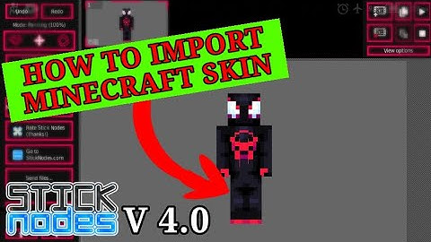HOW TO IMPORT MINECRAFT SKIN ON STICKNODES (SPRITE UPDATE) : 2023