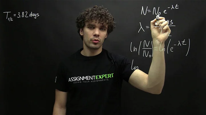 Calculation of the radioactive decay