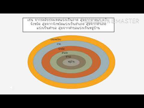 Multi-stage Sampling (การสุ่มตัวอย่างแบบหลายขั้นตอน)