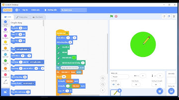 [Lập trình scratch] Vẽ hình tròn và tô màu trong scratch