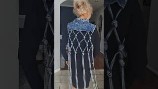 outfit of the day in this show stopping denim vest#ootd #denim #fashion