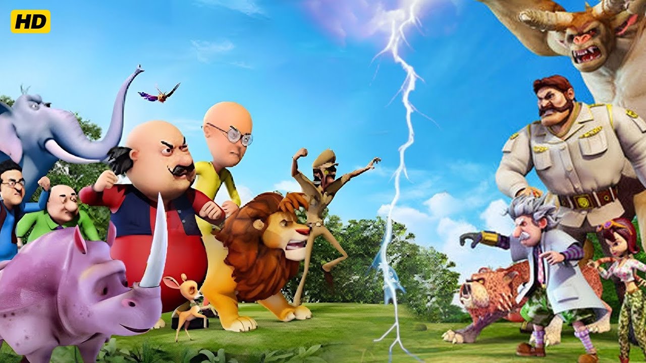 देखिए मोटू पतलू और नरसिम्भा के बिच हुआ घातक लड़ाई | MOTU PATLU King Of King | Comedy Movie Scene