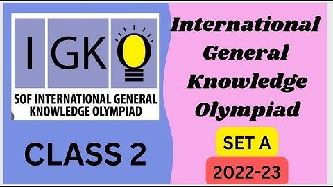 #FavFive | SOF International General Knowledge Olympiad Class 2 | 2022-2023 Question  Set A| #igko