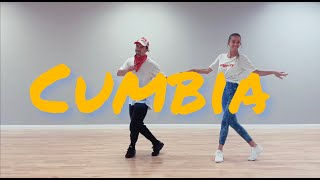 CUMBIA SEMANA - baile en linea TUTORIAL