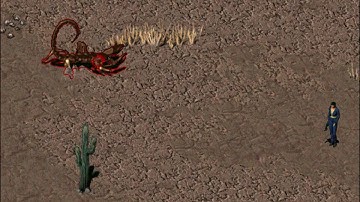 Fallout 1 - part 4 - gameplay - on the way to Vault 15 - hardest difficulty