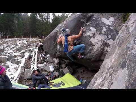 Beta Video for climb The Hueco Crimper Low v8, Leavenworth