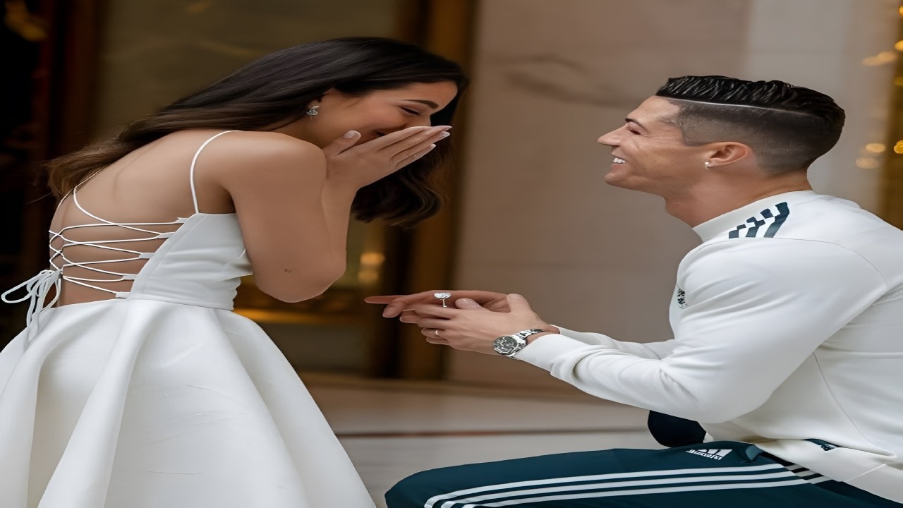 Ronaldo finally proposed to Georgina 😭🙏🏼