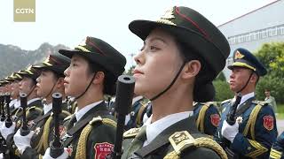 Precision in motion China s honor guards prepare for parade