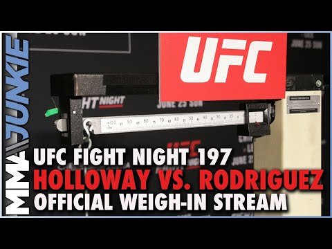 Archive of UFC Fight Night 197: Holloway vs. Rodriguez official weigh-ins live stream