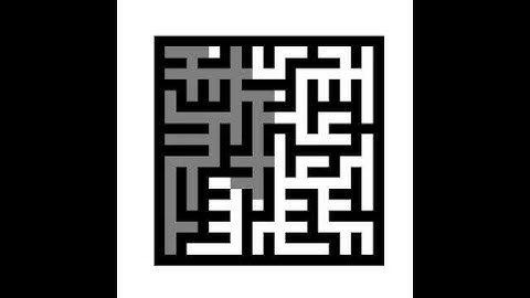 Sigma Maze Solved with Depth-First Search (DFS)