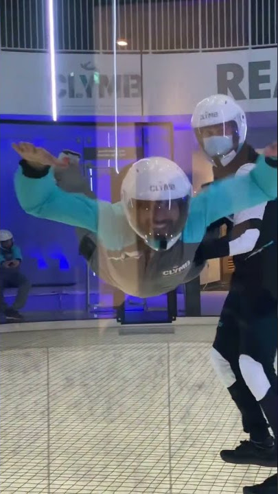 Trying the indoor skydiving at Clymb Abu Dhabi #AbuDhabi #travel #adventure