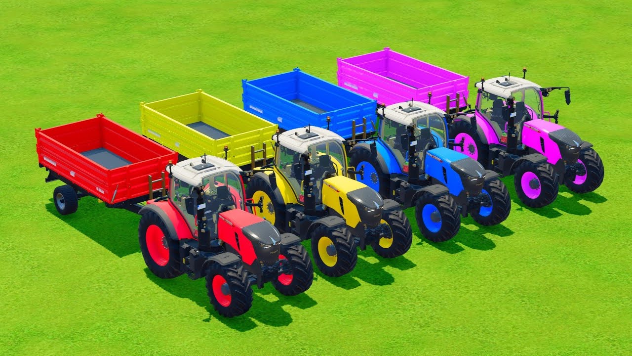 TRACTORS With COLORS - FENDT 700 VARIO TO GARAGE - FARMING SIMULATOR 22 - Galaxy Farm 024