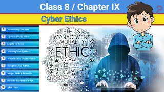 Class 8 Chapter 9 - Cyber Ethics | CBSE based Cyber Ethics | NCERT