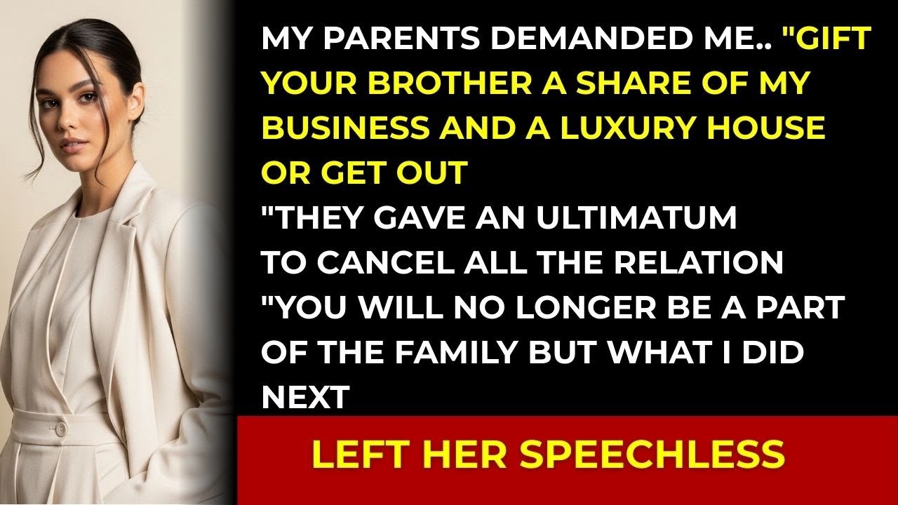 PARENTS Demanded Me _Gift Your BROTHER A Share Of Your Business Or You Will No Longer FAMILY, Then I