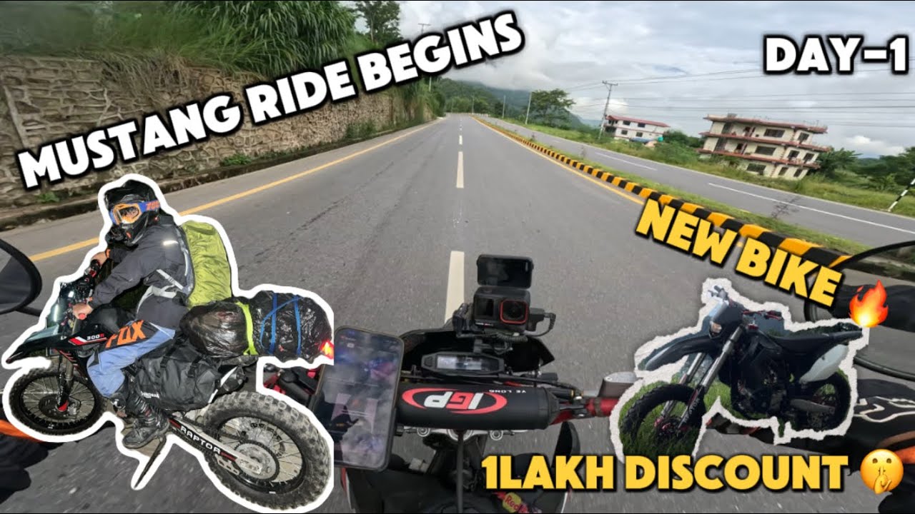 Solo Upper Mustang Ride Begins: Rain, Bikes & Hidden Roads | EP 1
