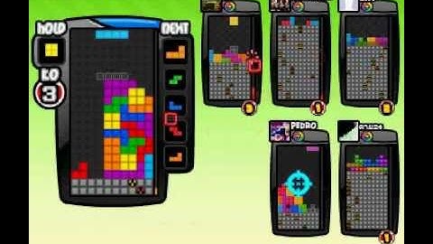 Tetris battle - Facebook - 201 lines sent - 4-Wide combo. (Breaking the barrier)