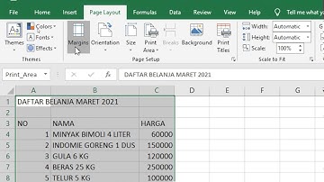 Print Area Page Setup Print Preview dan Print di Microsoft Excel