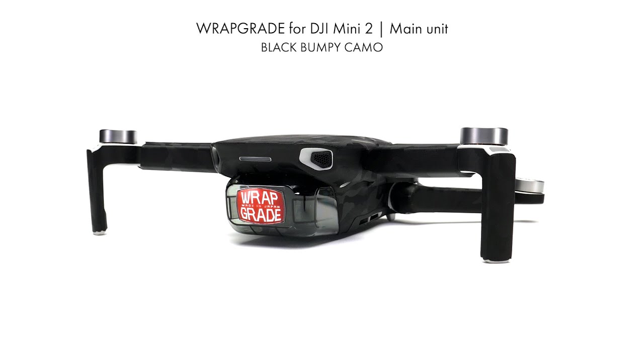 Vinilo Adhesivo Compatible Con DJI Mavic 4 Pro – Wrap Completo En Negro Bumpy Camo, Incluye Carcasa Y Batería, Calidad 3M