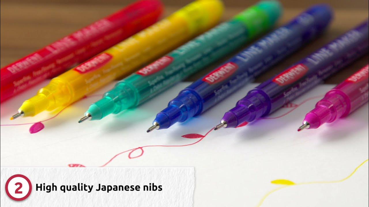 Derwent Paint Pens and Line Maker Features & Benefits (2 min) YouTube