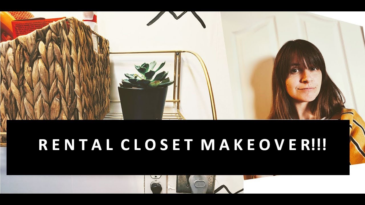 0 Rental Closet Makeover + IKEA HACKS!!! + Cheap Statement Wall