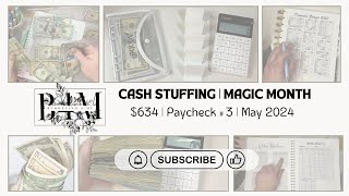 Cash Stuffing | Paycheck #3 | May 2024 | Magic Month #cashstuffing #budget