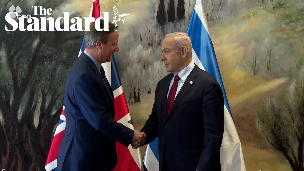 Lord Cameron meets Benjamin Netanyahu after Israel-Hamas truce announced