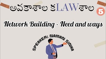 Network building | Speaker- Naman Sinha | Part-5  |  #krishnastutorials